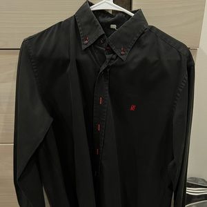 Carolina Herrera Black and Red button down shirt